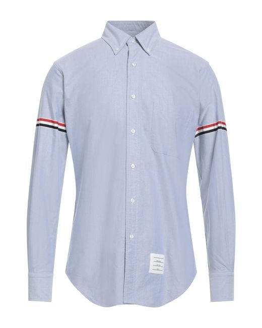 Thom Browne Blue Shirt Cotton for men