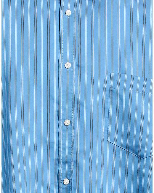 Acne Blue Shirt Lyocell, Polyester for men