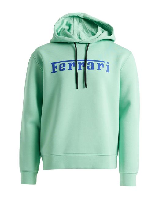 Ferrari Green Sweatshirt Viscose, Polyurethane, Elastane for men