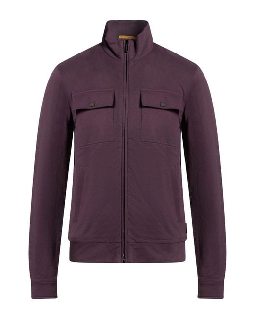 Moorer Purple Jacket Cotton for men