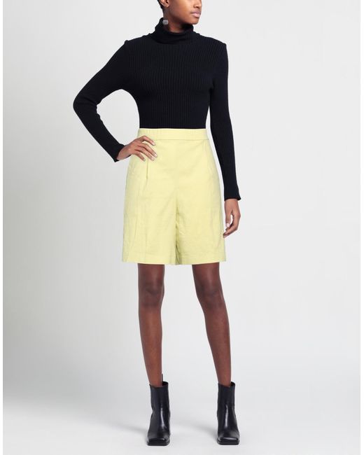 Theory Yellow Shorts & Bermuda Shorts