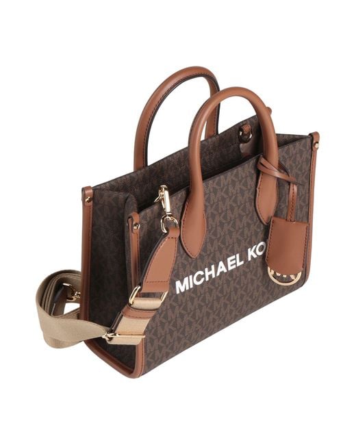 MICHAEL Michael Kors Brown Dark Handbag Textile Fibers