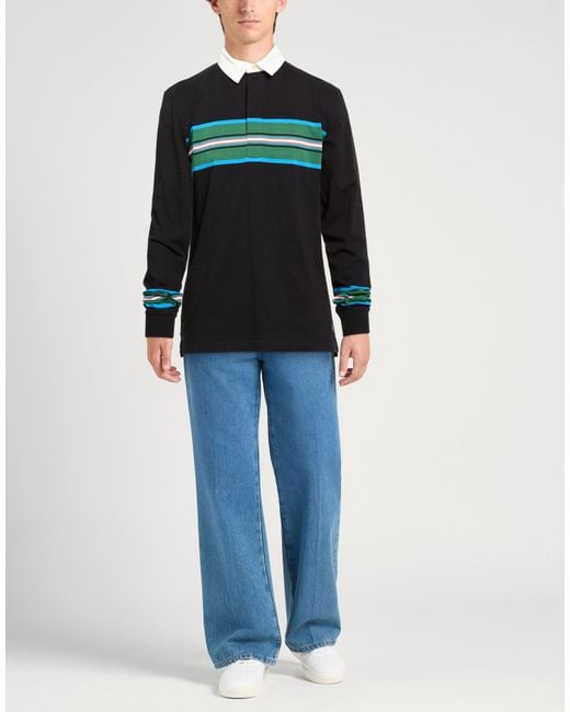 Paul Smith Black Polo Shirt Organic Cotton for men