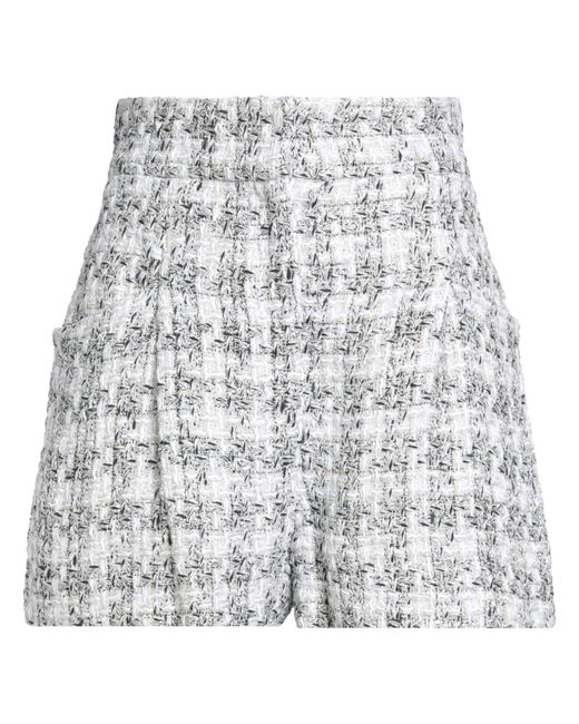 IRO Gray Shorts & Bermuda Shorts Cotton, Polyester, Acrylic, Polyamide, Metallic Fiber