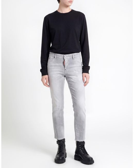 DSquared² Gray Jeans Cotton, Elastane
