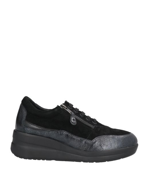 Cinzia Soft Black Sneakers Leather