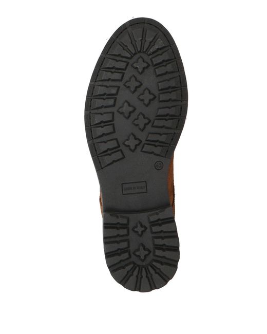 OVER/D Brown Lace-Up Shoes Leather for men