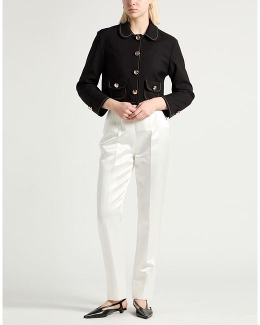 Sandro Black Jacket Polyester, Elastane