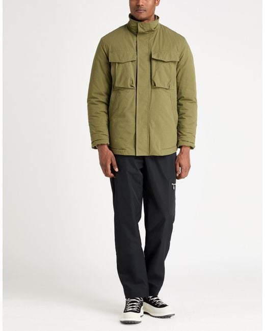 Dondup Green Military Jacket Cotton, Nylon for men