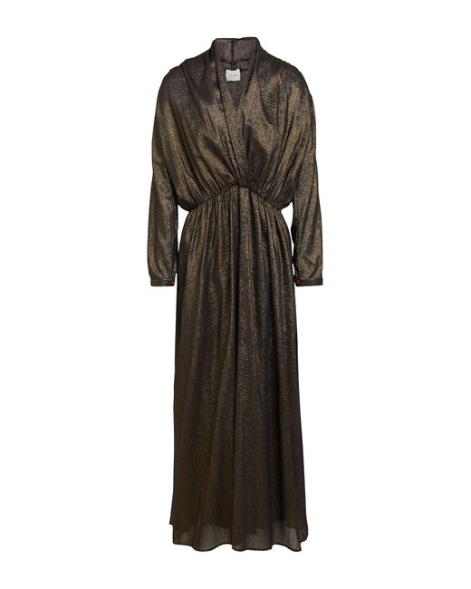 Robe longue Alysi en coloris Black