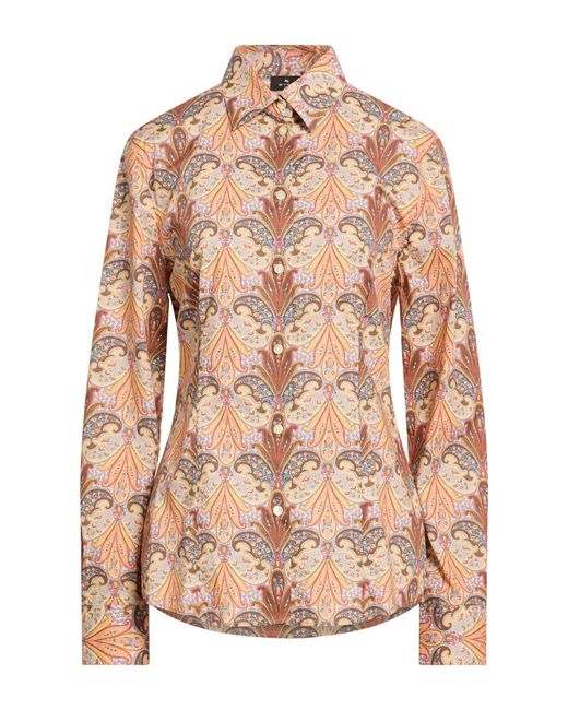 Etro Pink Shirt Cotton, Elastane