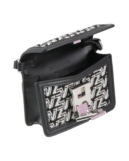 Zadig & Voltaire Black Cross-Body Bag Leather, Textile Fibers