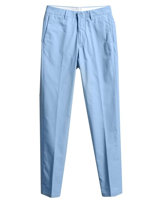 Dunhill Blue Pants Viscose, Cotton for men