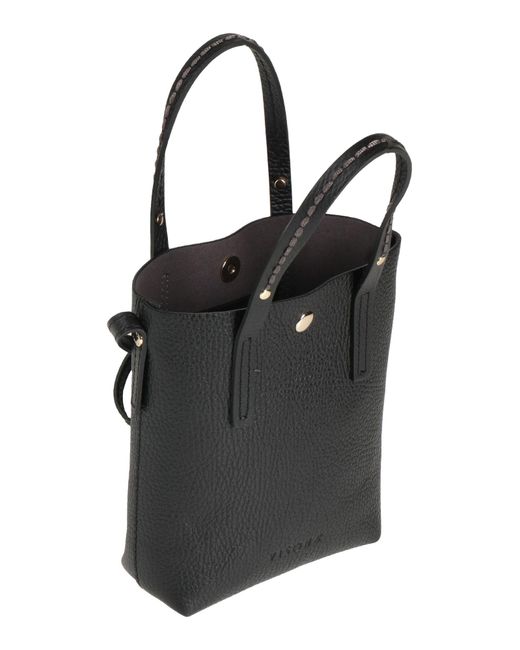 Plinio Visona' Black Handbag Leather