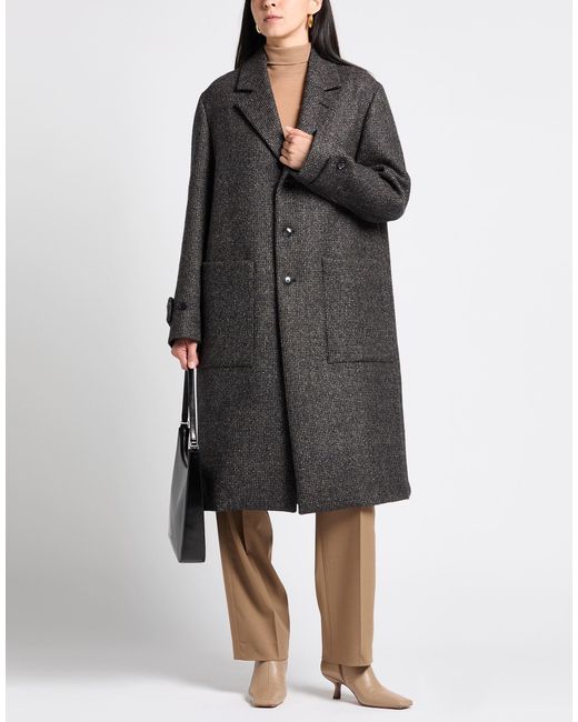 Barena Gray Coat Virgin Wool, Polyamide