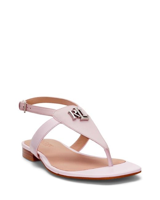 Ralph Lauren Pink Thong Sandal