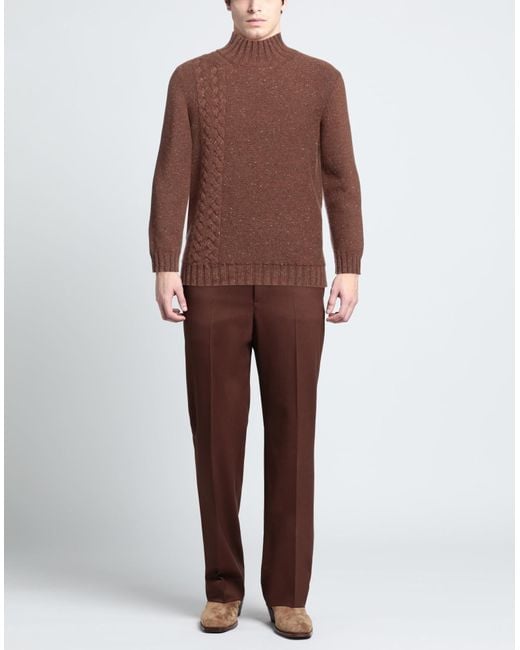 Malo Brown Turtleneck for men