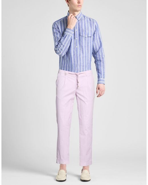 Barbati Pink Pants Cotton, Elastane for men