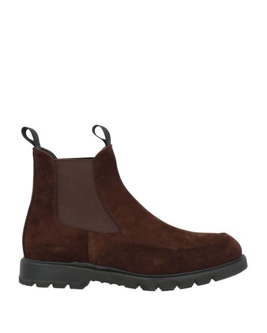 Giovanni Conti Brown Ankle Boots Soft Leather for men