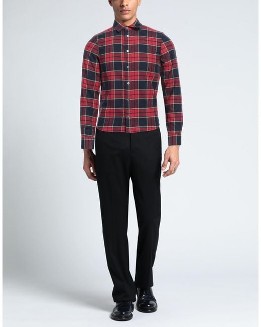 Zadig & Voltaire Red Shirt Cotton for men