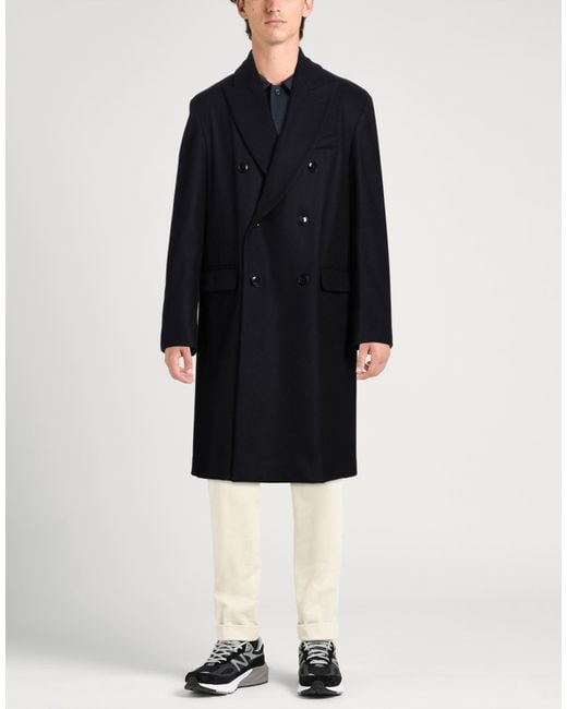Barena Blue Midnight Coat Wool, Polyamide for men