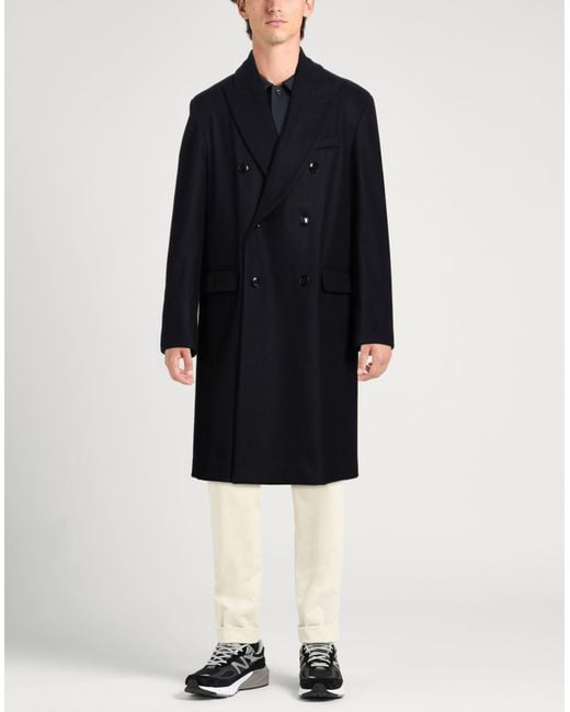 Barena Blue Midnight Coat Wool, Polyamide for men
