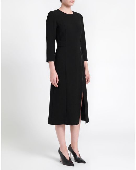 Pennyblack Black Midi Dress Polyester, Elastane