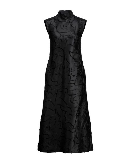 Stine Goya Black Midi Dress
