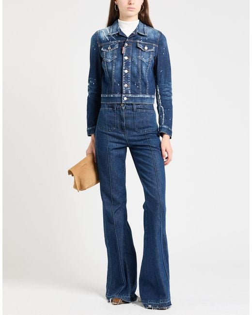 DSquared² Blue Denim Outerwear
