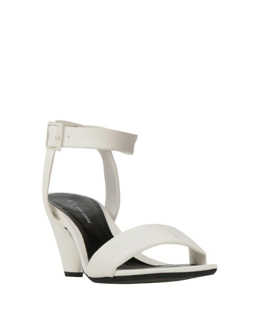 Armani Exchange White Sandals