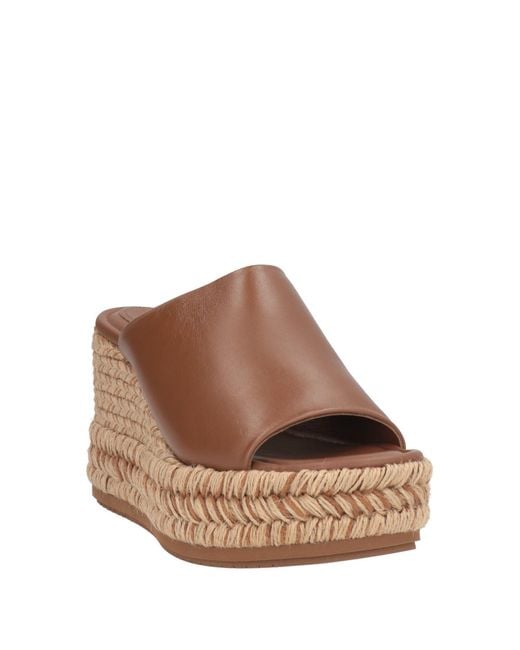 Paloma Barceló Brown Alide Espadrilles Leather