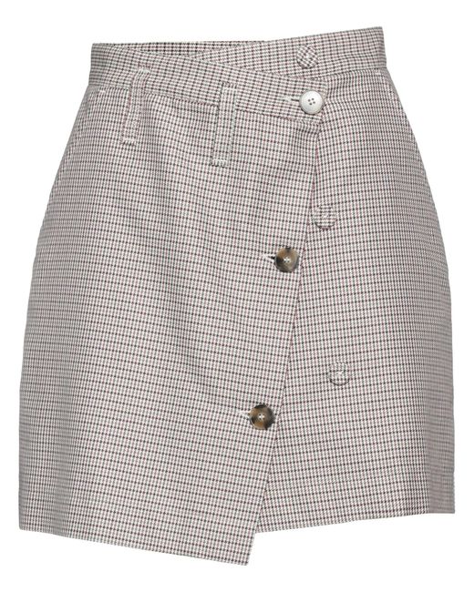 Covert Gray Mini Skirt