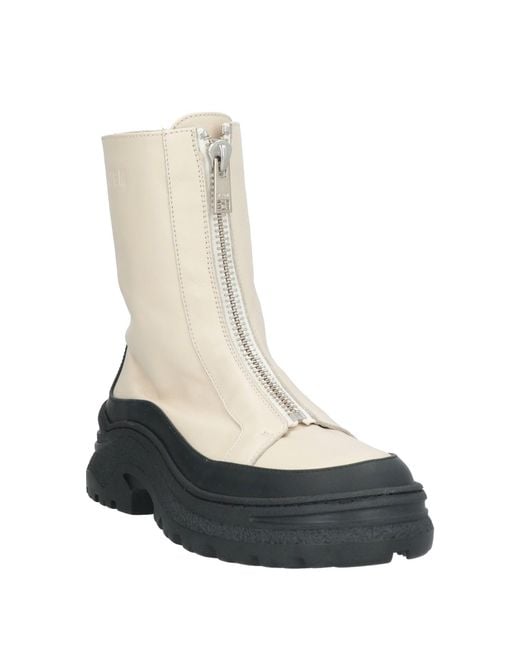 MSGM White Ankle Boots