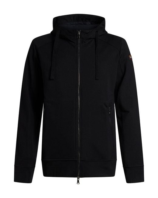 Paul & Shark Black Sweatshirt Virgin Wool, Elastane for men