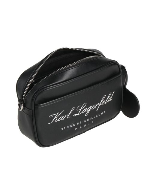 Karl Lagerfeld Black Cross-Body Bag Polyurethane