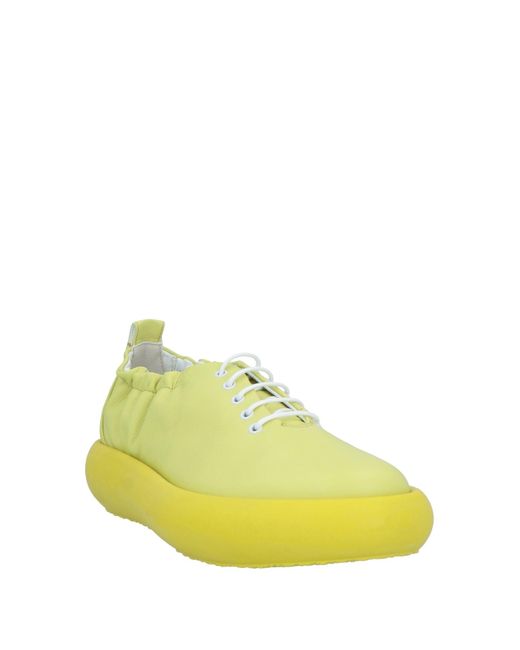Vic Matié Yellow Lace-up Shoes