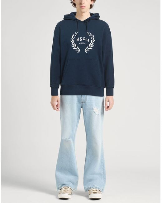 Sudadera MSGM de hombre de color Blue