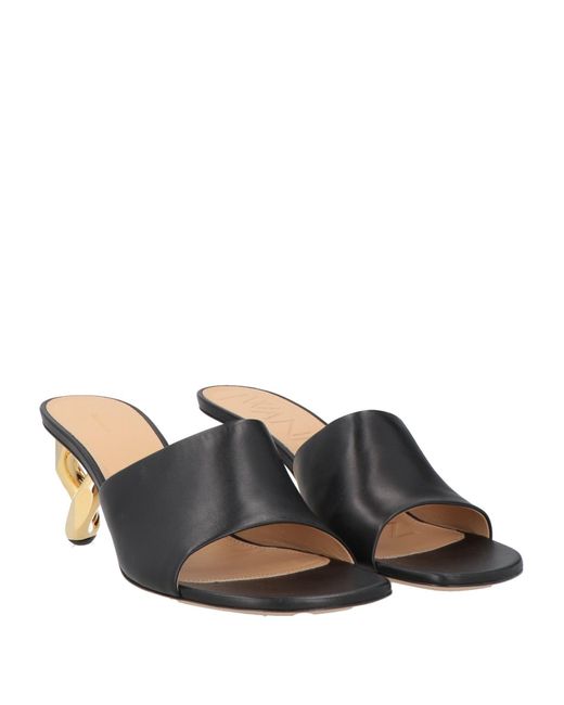 J.W. Anderson Black Sandals Leather