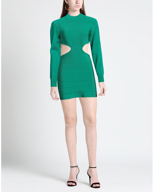 Hervé Léger Green Mini-Kleid