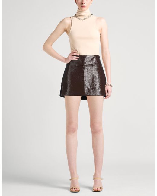 Courreges Brown Mini Skirt