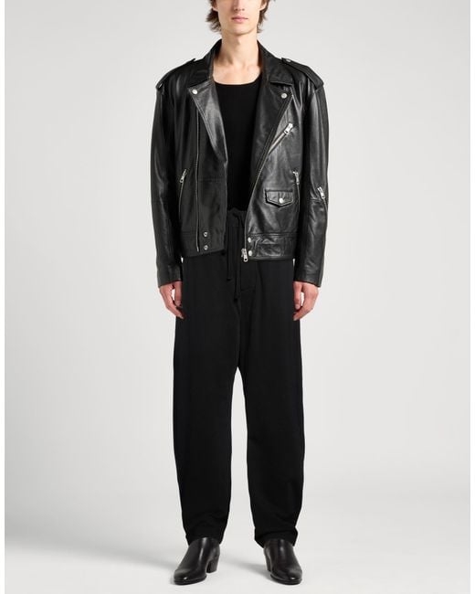 Thom Krom Black Pants Cotton, Polyester, Elastane for men