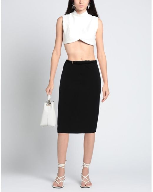 Versace Black Midi Skirt