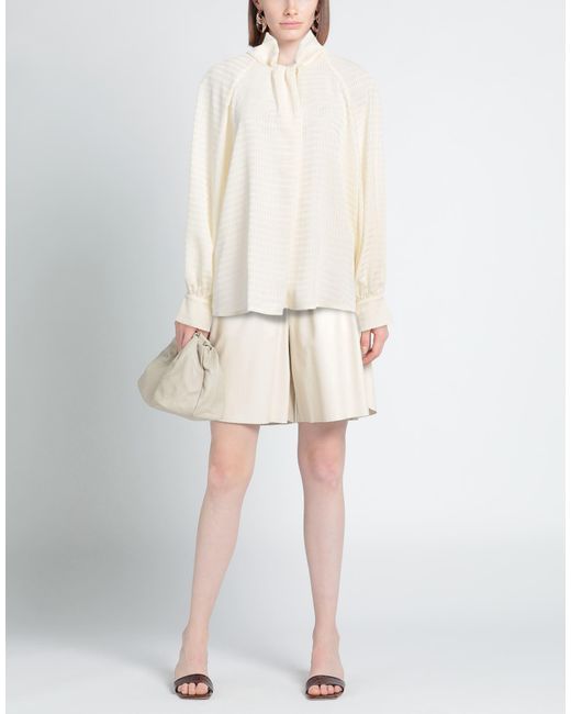 Her. White Ivory Top Polyester