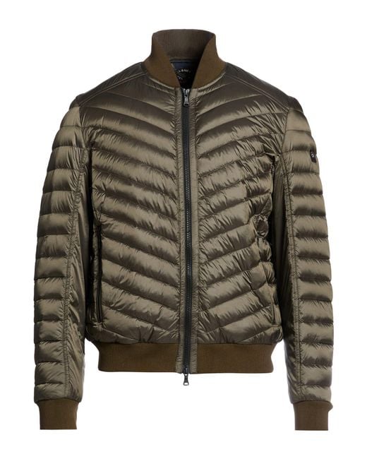 Paul & Shark Green Military Puffer Nylon for men