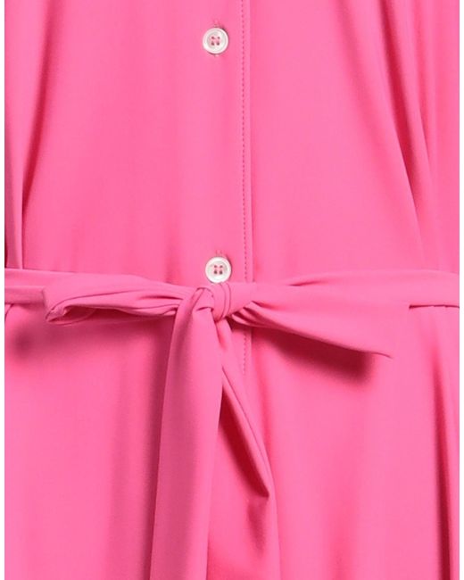 Caliban Pink Midi Dress Polyamide, Elastane
