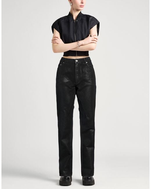 Rick Owens Black Jeans Cotton