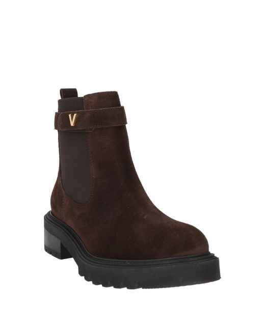 Via Roma 15 Brown Ankle Boots Leather