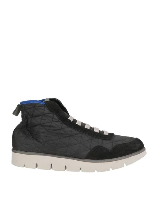 Pànchic Men's Black Sneakers Textile Fibers, Leather