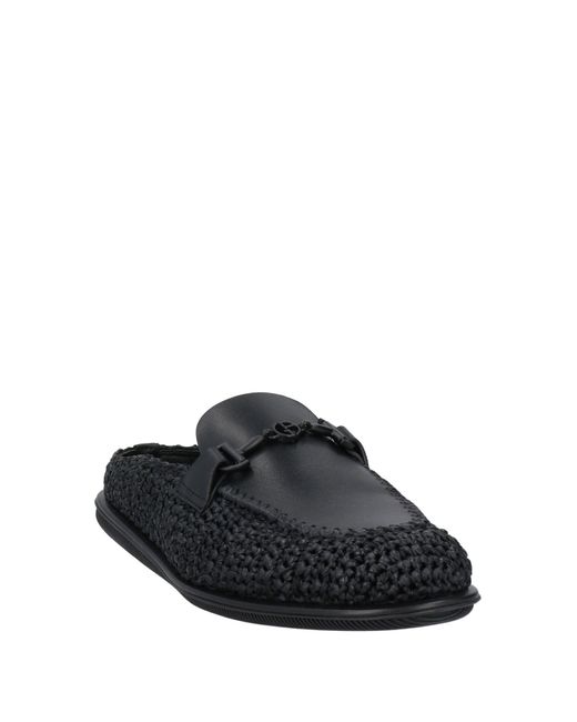 Giorgio Armani Black Mules & Clogs for men