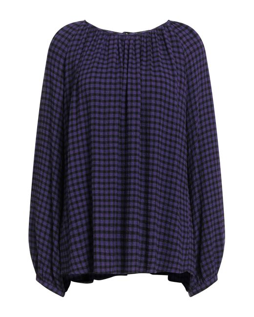 19.61 MILANO Blue Dark Top Viscose, Wool, Elastane